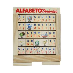Alfabeto Girat�rio Din�mico com 25 pe�as em Madeira