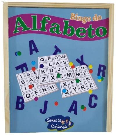 Jogo Educativo Bingo do Alfabeto - Lúdica Brinquedos