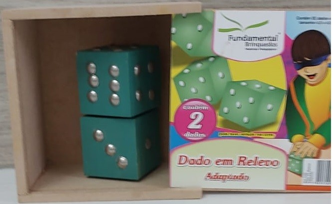 Dado em Relevo Adaptado Dados Para Braille