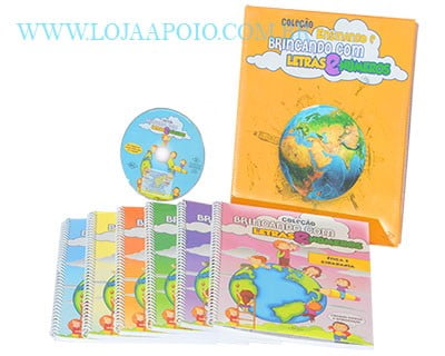 ENSINANDO E BRINCANDO COM LETRAS E N�MEROS EDUCA��O INFANTIL EDITORA DCL