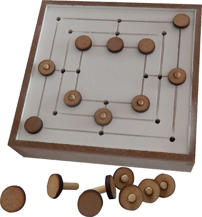 Jogo de Trilha Adaptado Braille em MDF