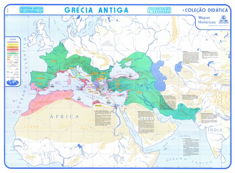 Mapa Grécia Antiga | LojaApoio