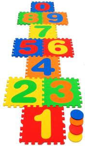 TAPETE DE N�MEROS EM EVA TAPETE COM ENCAIXE N�MEROS 30x30x0,08