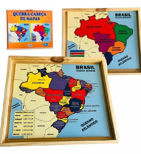 Quebra Cabeça Mapa do Brasil